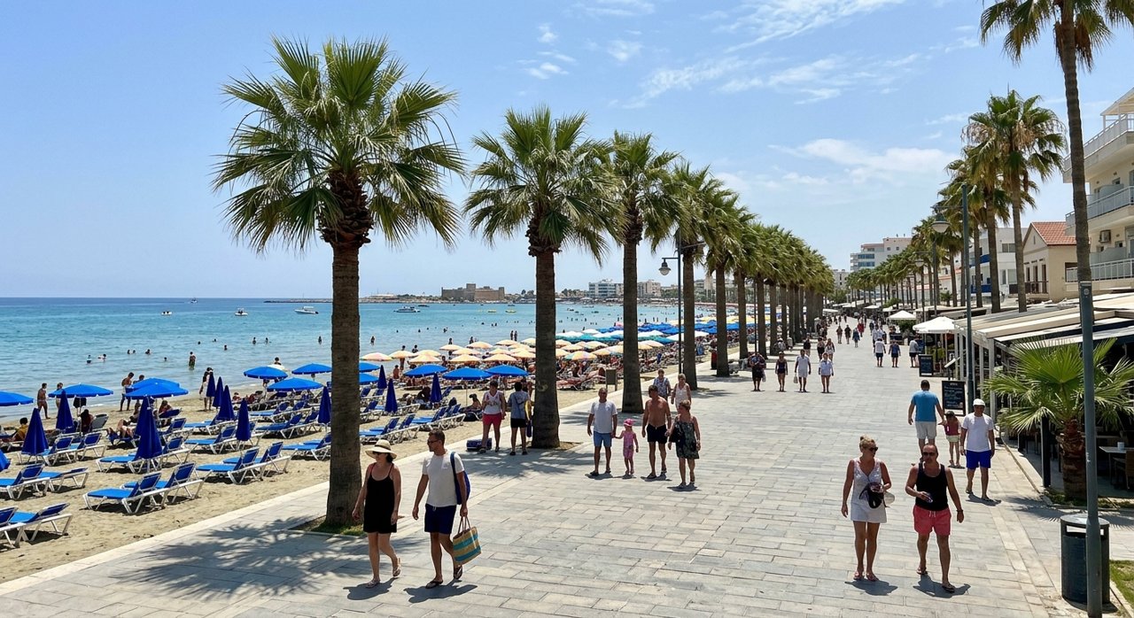 פיניקודס (Finikoudes Beach)