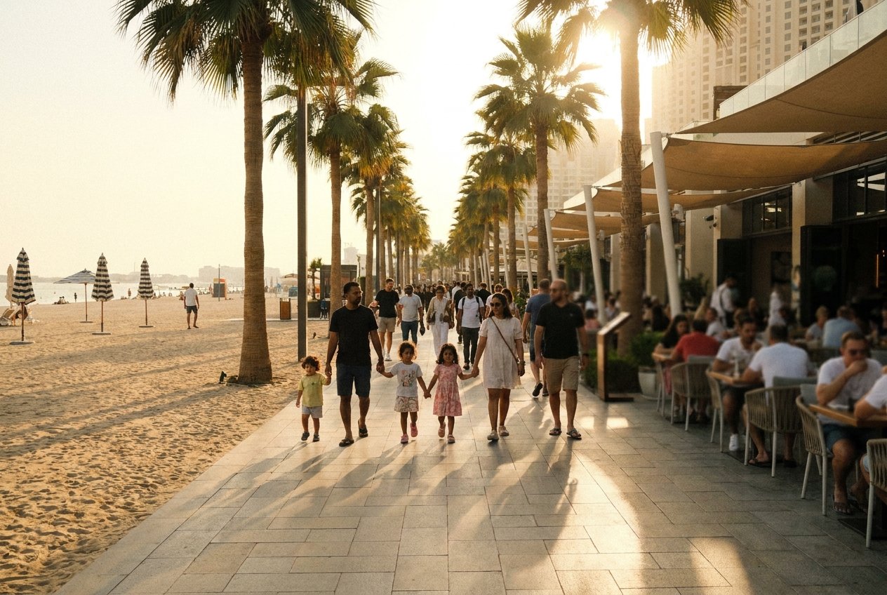 JBR / גיביאר — חוף וטיילת על הים