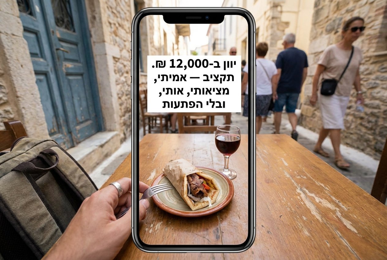 יוון ב-12,000 ₪