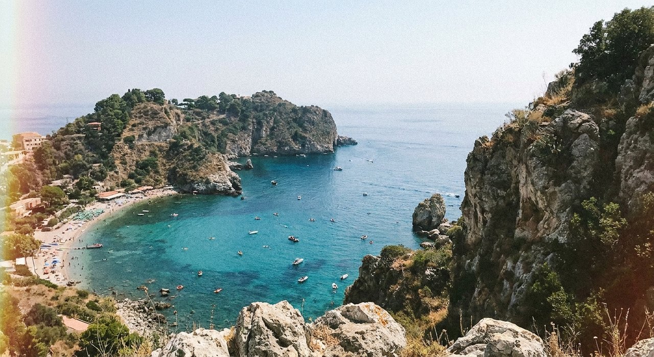 חוף טאורמינה ואיזולה בלה (Taormina / Isola Bella)