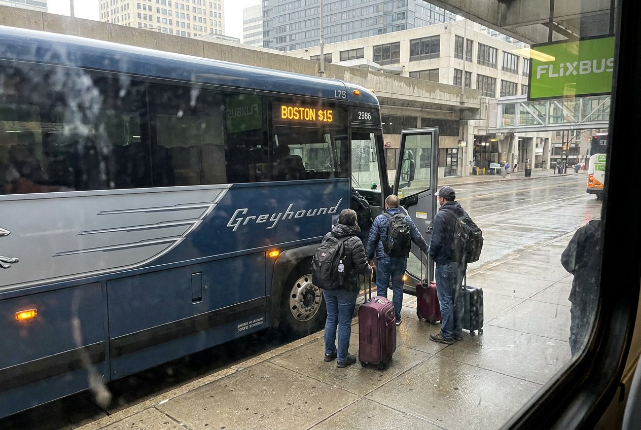 אוטובוסים בארה"ב — Greyhound, FlixBus, Megabus