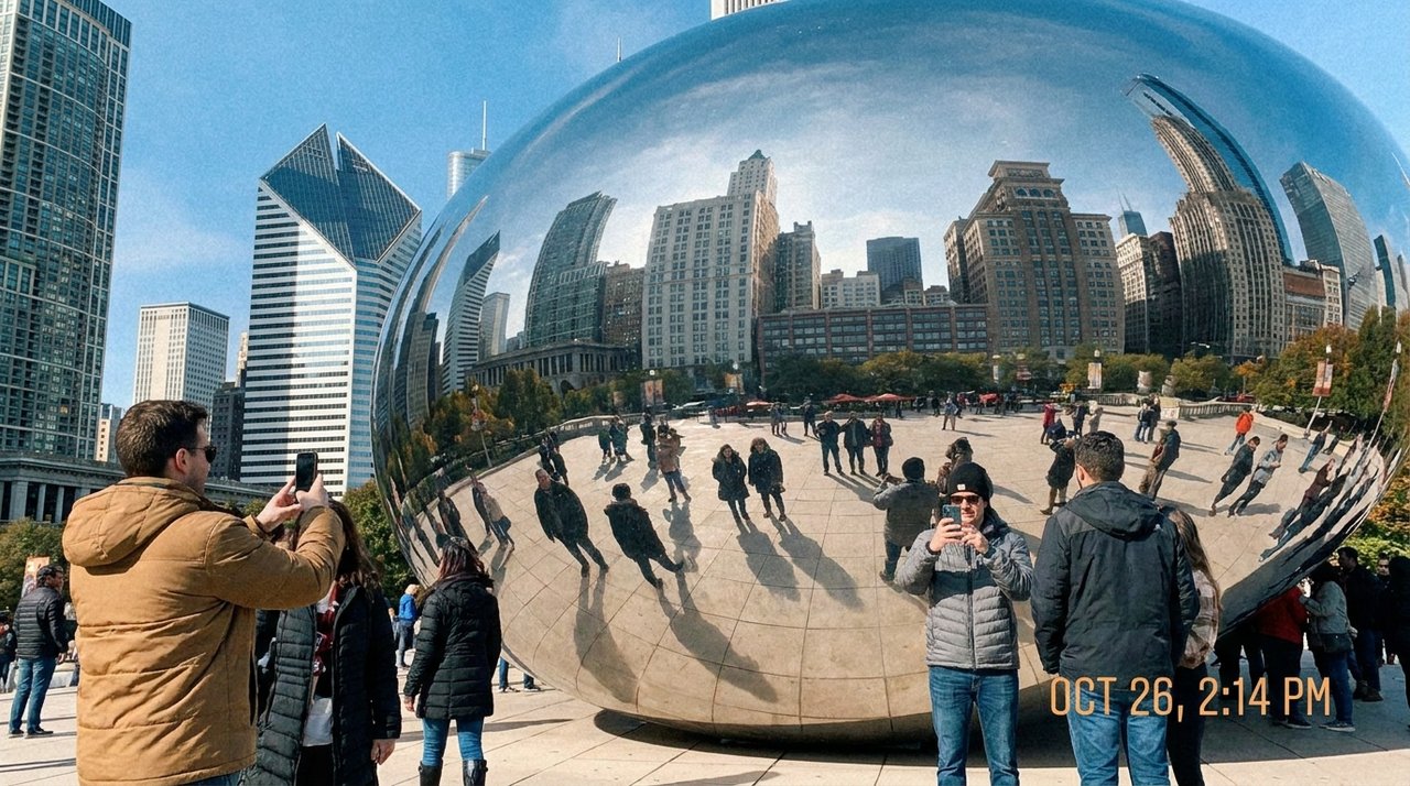 מילניום פארק שיקגו — The Bean ויצירת הפלדה הגדולה