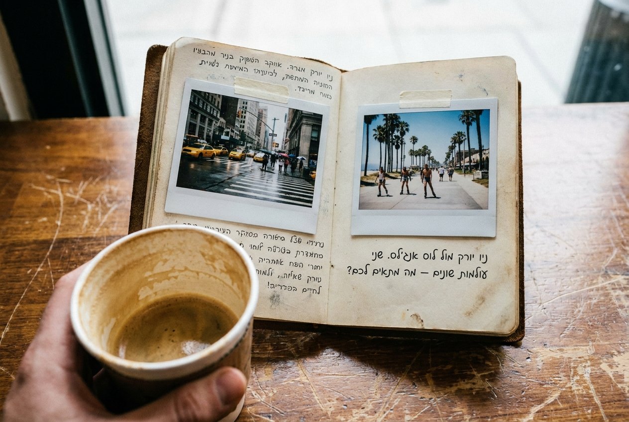 ניו יורק מול לוס אנג'לס — השוואה ישראלית