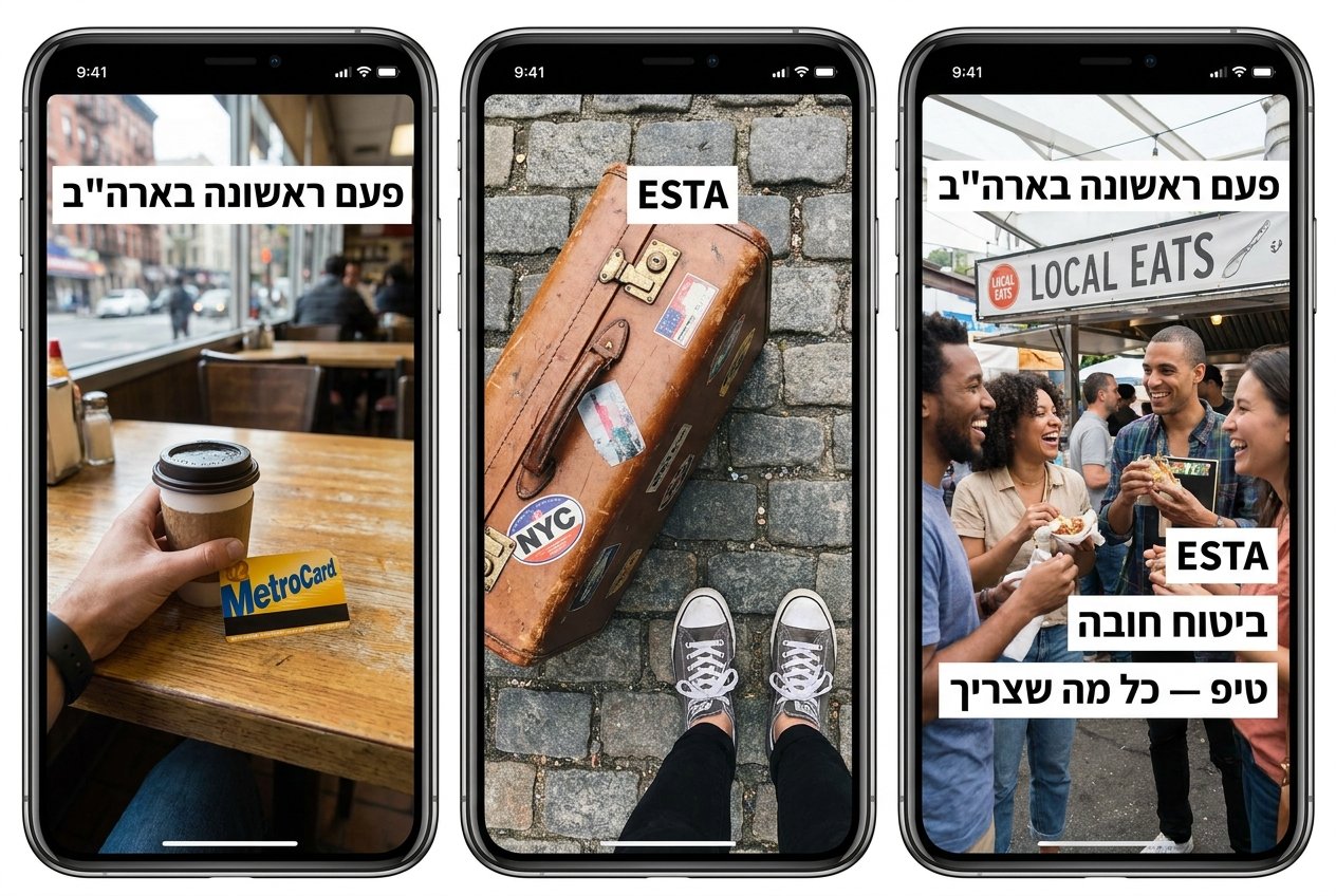 פעם ראשונה בארה"ב — המדריך המלא